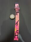 *RARE 1988* POP SWATCH WATCH YELLOW SKELETON BLACK CASE PINK STRAP WITH BOX.