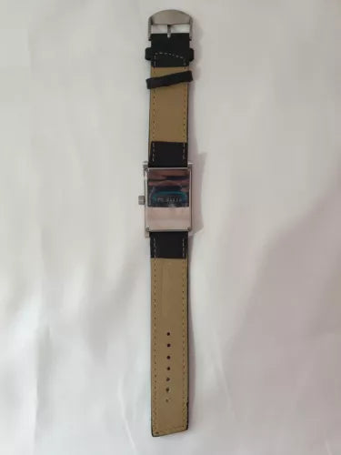 TED BAKER TB009SL Black Leather Strap Quartz Wristwatch