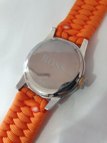 *RARE* 44MM MENS ORANGE DIAL HUGO BOSS ORANGE TOKYO WRIST WATCH HB.268.1.14.2788