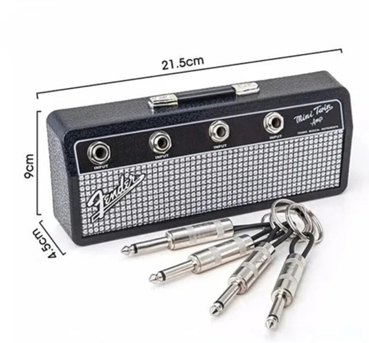 Cool Fender Guitar Wall Keychain Keyring Vintage Amplifier Speaker Home Decoration Gift